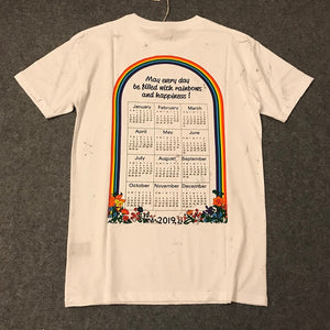 19ss Vetements T Shirt Men Women Streetwear Embroidery T-shirt Harajuku High Quality Cotton Top Tees Vetements Tshirt  mesh top