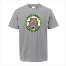 Load image into Gallery viewer, Plant The Tree Save The Forest Tonari No Totoro Japan Anime Men T-Shirt Funny Cotton Men T Shirts Hip Hop Style Male Streetwear
