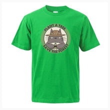 Load image into Gallery viewer, Plant The Tree Save The Forest Tonari No Totoro Japan Anime Men T-Shirt Funny Cotton Men T Shirts Hip Hop Style Male Streetwear
