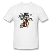 Load image into Gallery viewer, The Great Escape T Shirt popular men&#39;s short sleeve men White printed Tshirt Summer large TShirts Cotton tops
