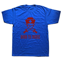 Load image into Gallery viewer, Born to Nurse Funny T Shirt Men Cotton Short Sleeve T-shirt

